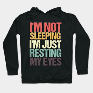 I'm Just Resting My Eyes Funny Balding Dad BOD Hoodie